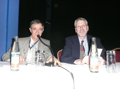 Dr. Claudio Cortez de Chile junto al Dr. Andrew Taylor de la universidad de Wisconsin