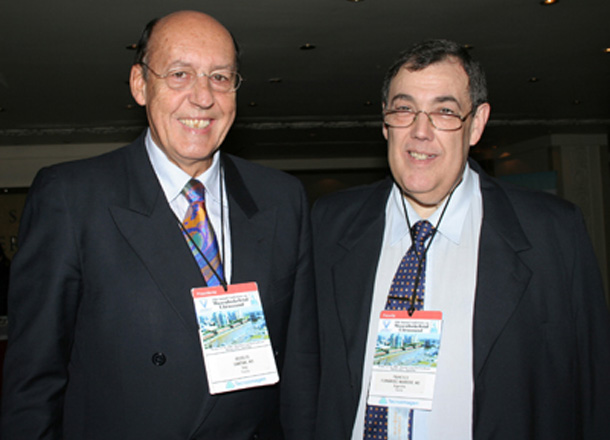 Dr. Rodolfo Campani de Italia junto al Dr. Francisco Fernández Marrero de Argentina