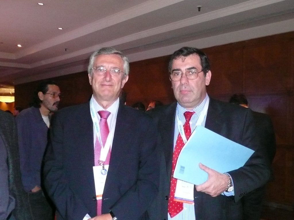 Dr. Eduardo Fraile Moreno, Presidente de SERAM y Dr. Carlos Tarzian, Tesorero de la SAR