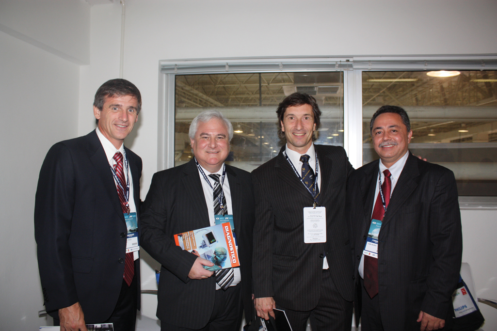 Dr. Carlos Capiel, Dr. Sergio Lucino, Dr. Claudio José Bonini de FAARDIT y Dr. Jaime Madrid de ACR