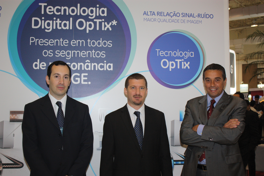Pablo Serrao, Leandro Colombini y Alejandro Gallur de GE Healthcare