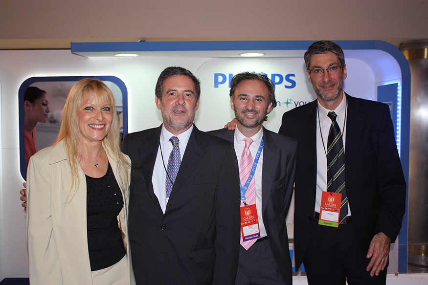 Cristina Nacucchio, Ing. Pablo Tharigen, Andres Cetta y Carlos Emilio Alvarez de Philips Healthcare