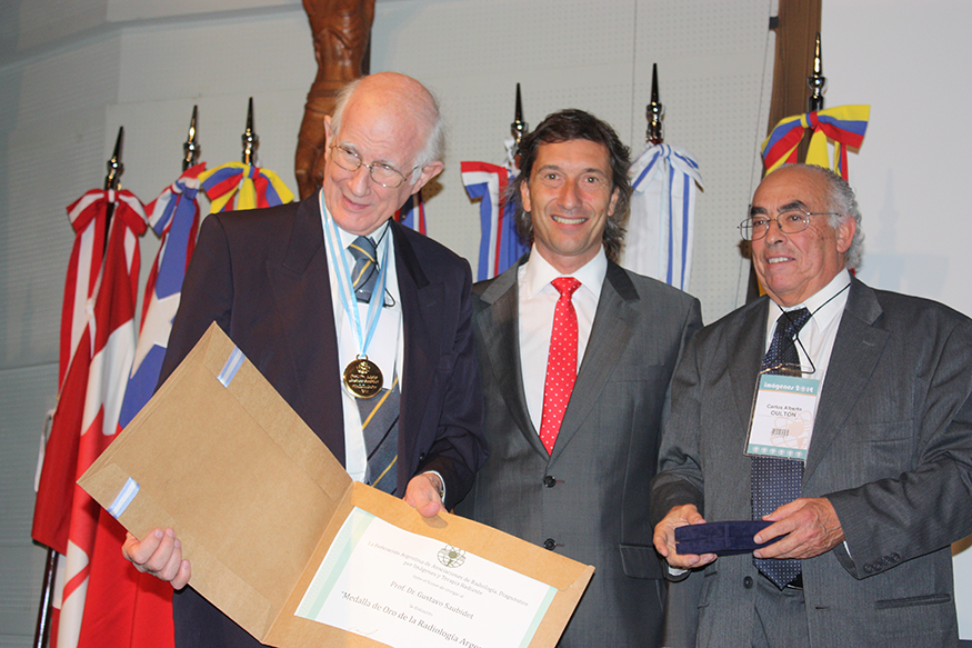 Dr. Gustavo Saubidet, Dr. Claudio Bonini y Dr. Carlos Oulton
