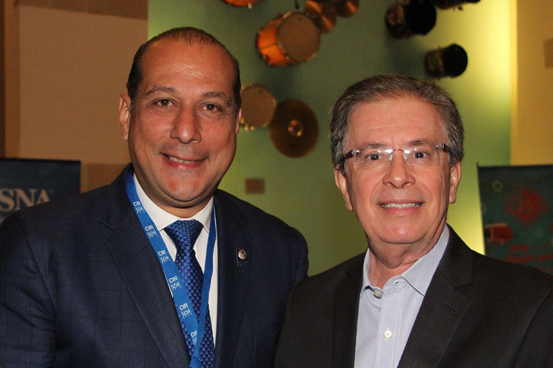 Dr Luis Campos Presidente de la SDR y Dr. Antonio Soares de la SPR