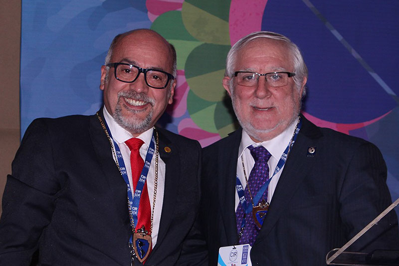 Dr. Oswaldo Ramos (Venezuela) y Dr. Miguel Ángel Pinochet (Chile)