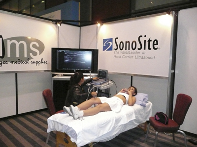 Demostraciones en el Stand de IMS (distribuidores de Sonosite)