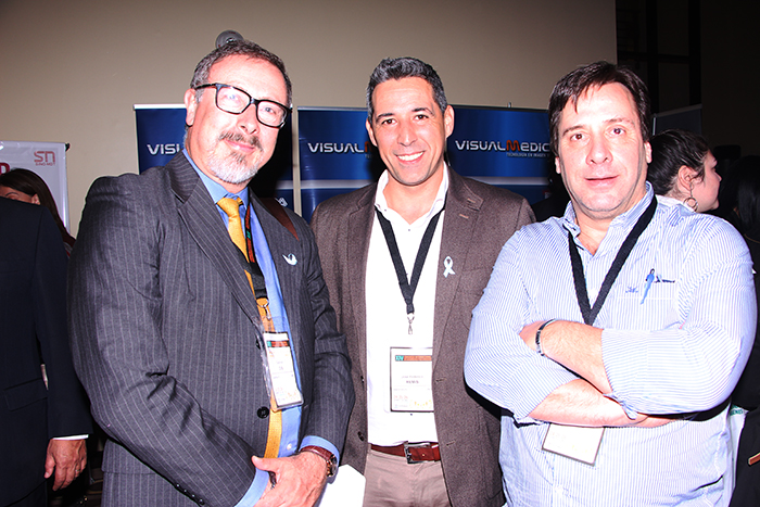 Dr. Gabriel Dib Diaz Granados de Colombia, Dr. José Federico Remis y Dr. Alejandro Gabriel Tagliani