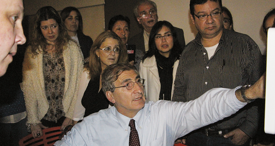 Dr. Carlos Dalotto, Hands on con equipo Samsung H60 de la empresa Clinicalar