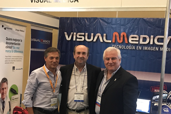 Enrique Paniagua de VisualMedica, Dr. Silvio Moguillansky y Dr. Sergio Lucino