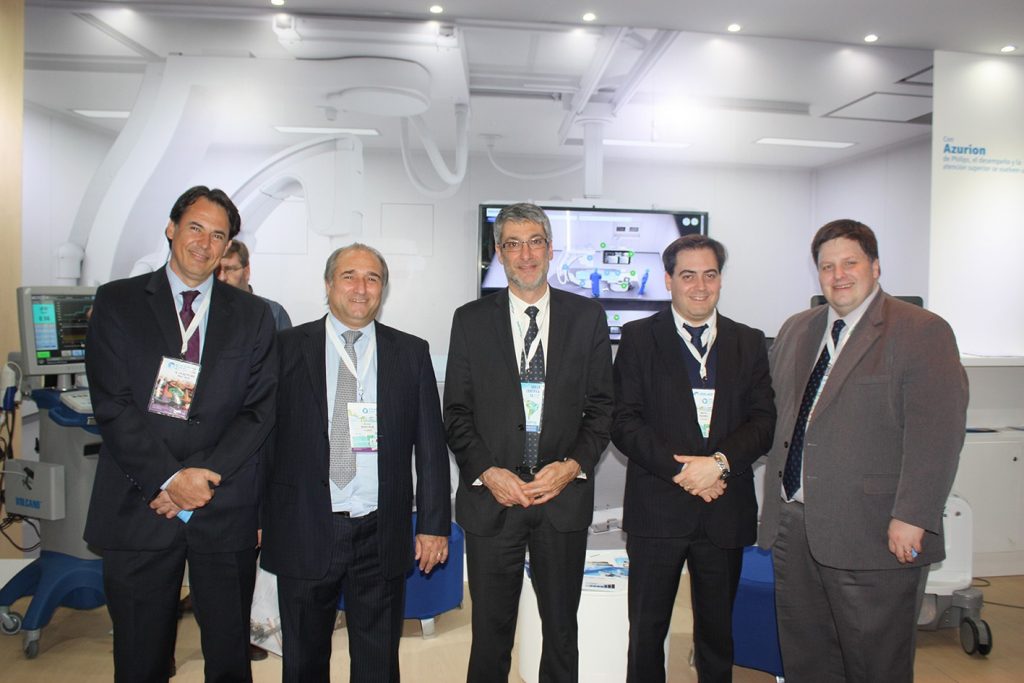 Alvaro Baintrub, Carlos Emilio Alvarez, Martín Szbasó y Alejandro Romero de Philips presentes en SOLACI - CACI 2017