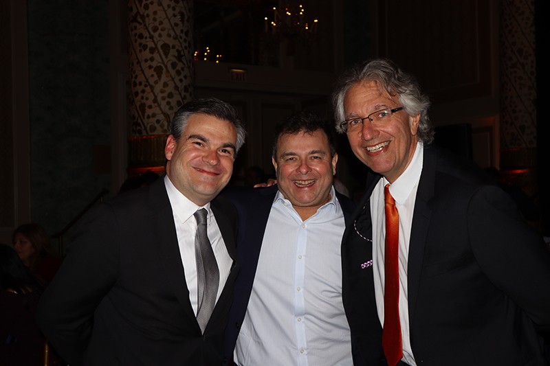 Francisco Velez Uribe (Colombia) y Stefano Garbin en la Cena Siemens en el Hotel Drake