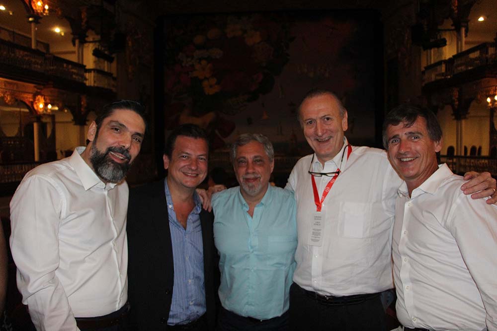 Dr. Antonio Da Rocha, Dr. Jorge Docampo, Dr. Daniel Mysler, Dr. Renato Mendoça y Dr. Carlos Capiel