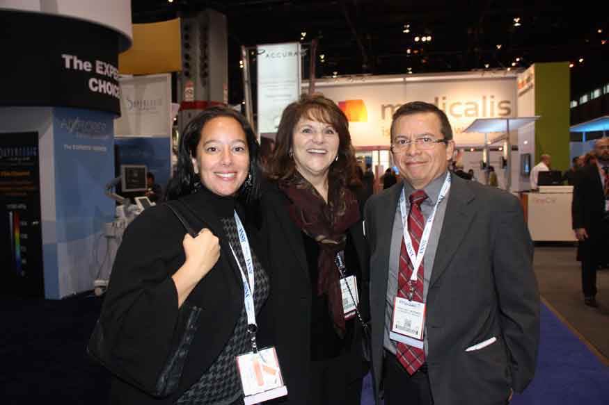 2013 RSNA - Bárbara Domb, Judy Barton y Francisco Morando de Ultrasonix