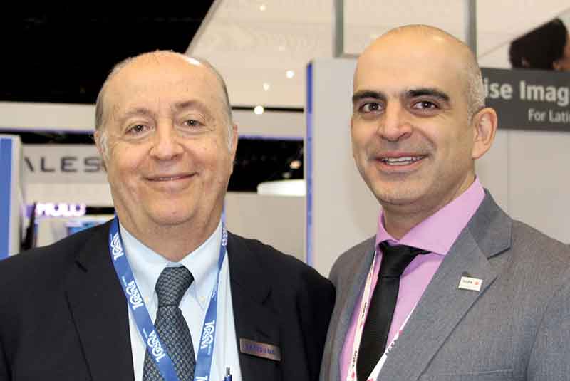 Carlo Rostirolla de Clinicalar y Alejandro Varettoni de Agfa Healthcare
