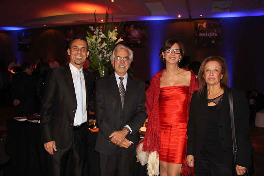 Darío Cordenons, Dr. Mario Palermo y Sra. y Mariagrazia Bella