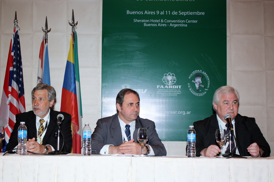 Dr. Enrique Lanziano, Dr. Alfredo Buzzi y Dr. Sergio Lucino