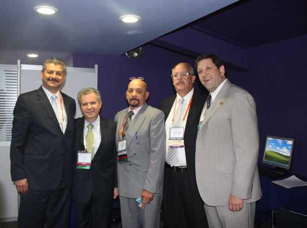 Dr. Héctor Murrieta, Dr. Pablo Ros, Dr. Gerardo Perdigón C., Dr. Enrique Mainero Crespo y Dr. Luis Felipe Alva Lopez