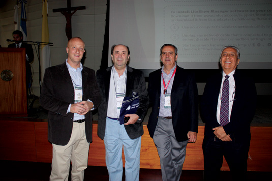 Dr. Jorge Ahualli, Dr. Sergio Moguillansky, Dr. Hugo Guerra y Dr. Carlos Gimenez
