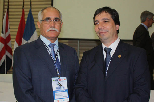 Dr. Raúl Sánchez Jiménez, Presidente de FLAUS y Dr. Ramón Bataglia, Presidente Electo FLAUS