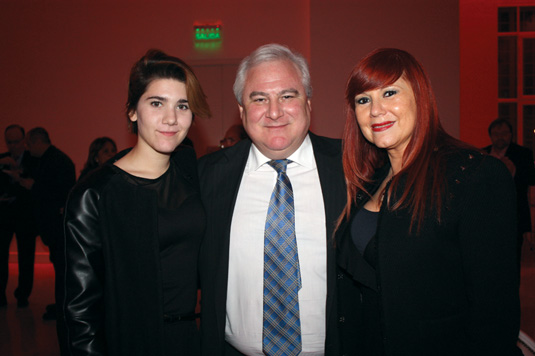 Dr. Sergio Lucino con su mujer y su hija en cena de Carestream