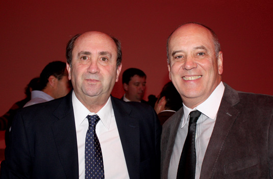 Dr. Sergio Moguillansky y Dr. Jorge Falcón en cena de Carestream