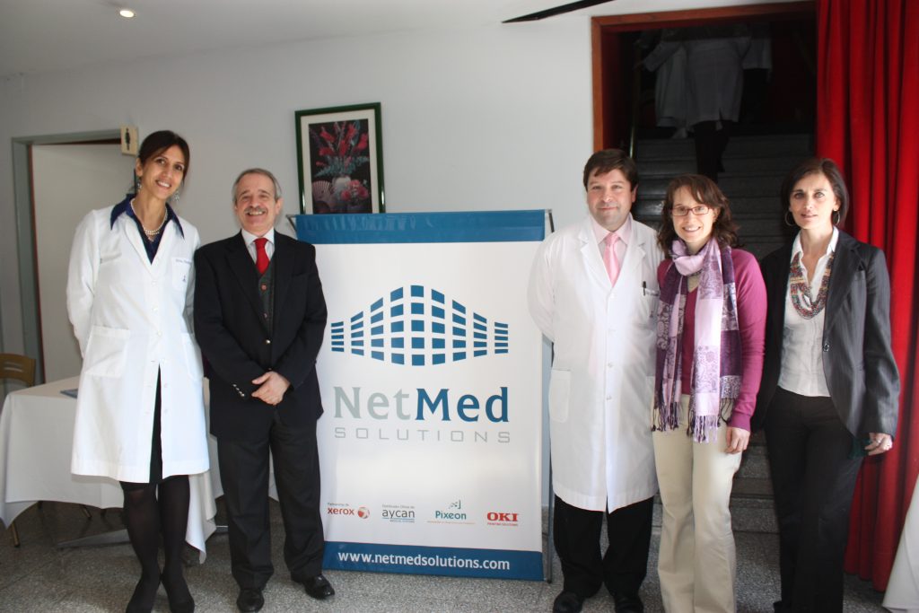 Dra. Silvina Racioppi, Juan José Carballo, Dr. Antonio Moreno y Mariana Carballo de NetMed Solutions