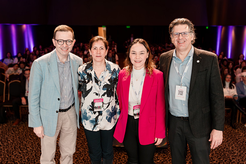 Dr. Cicero Urban, Dra. Marcela Uchidia, Dra. Tatiana Tucunduva y Dr. Luciano Fernandes Chala