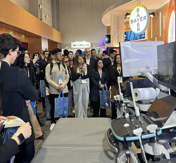 Demos en vivo en el stand de Digimed con ecógrafos Mindray