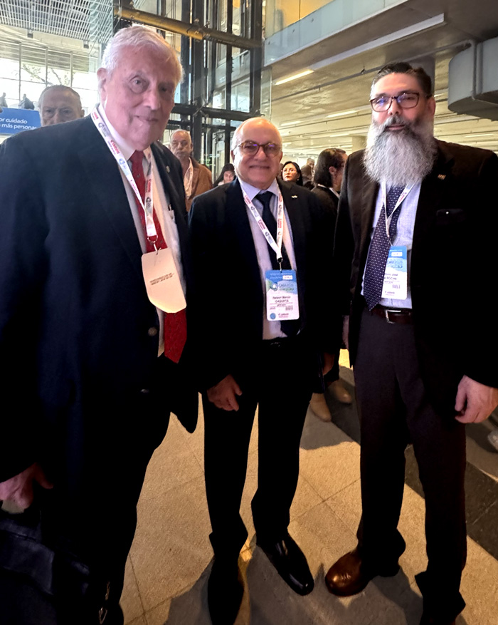 Dr. Eduardo César González Toledo, Dr. Nelson Caserta y Dr. Antonio Da Rocha