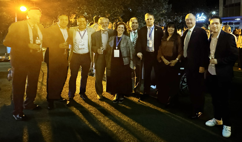Profesores de la FMRI en la recepcion de camaraderia