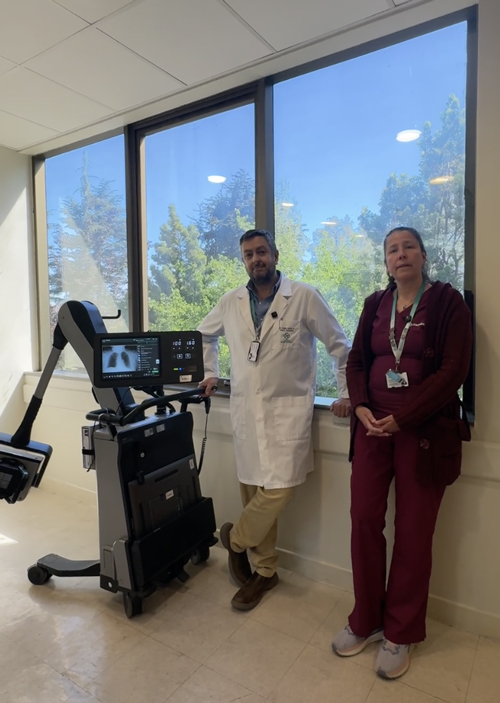equipo portátil FDR Nano Fujifilm radiología baja dosis clínica alemana Santiago
