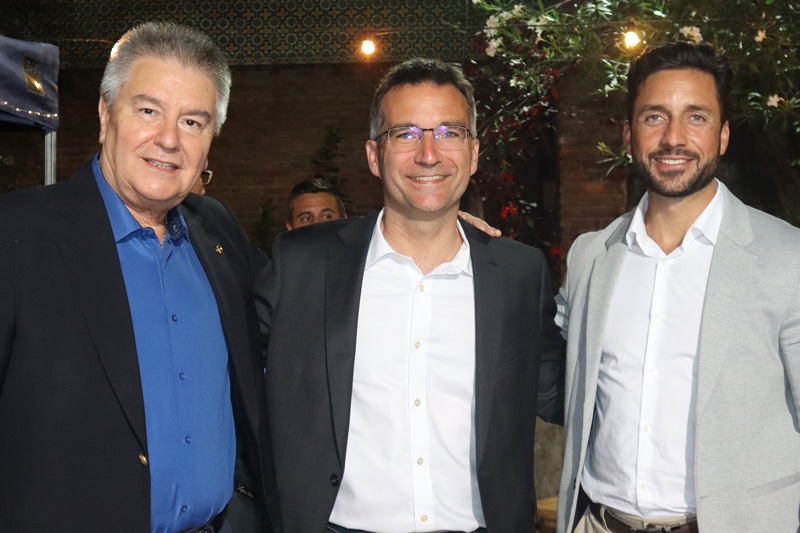 Carlos Losio, Lisandro Paganini y Santiago Maisonave