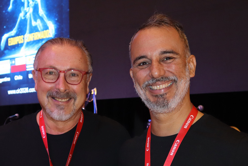 Dr. Gabriel Dib de Colombia y Dr. Jorge Vidal de Puerto Rico, arbitros.