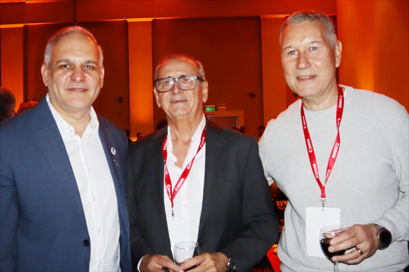Dr. Alberto Surur, Dr. Hugo Guerra y Dr. Carlos Borelli