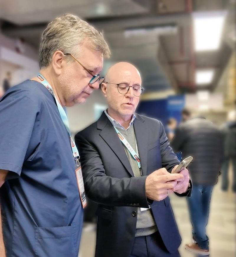 Dr. Mariano Giménez y Osvaldo Macchi de Macor